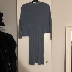 Light blue sweater dress. New. no tags